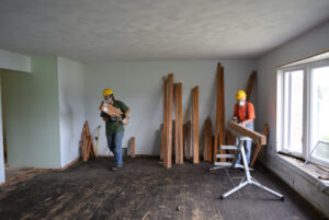 Wrapping Wood Flooring